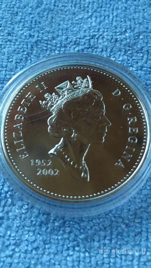 Moneta Canada 2002m. 1 dollar, sidabras Bu - nuotraukos Nr. 2