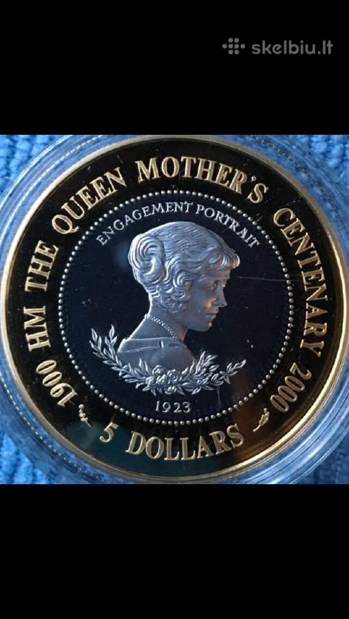 Moneta Niue isl. 2000m. 5 dollars, sidabras