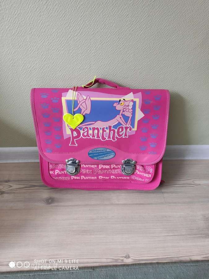 Kuprinė mokykline su rožinė pantera