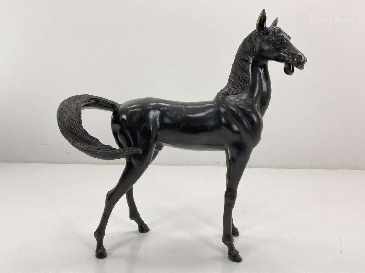 Bronzinė arklio skulptūra - nuotraukos Nr. 4