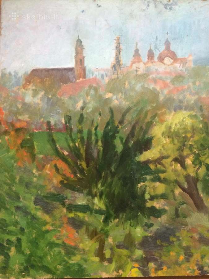 Parduodu paveikslą - Senojo Vilniaus vaizdas - nuotraukos Nr. 5