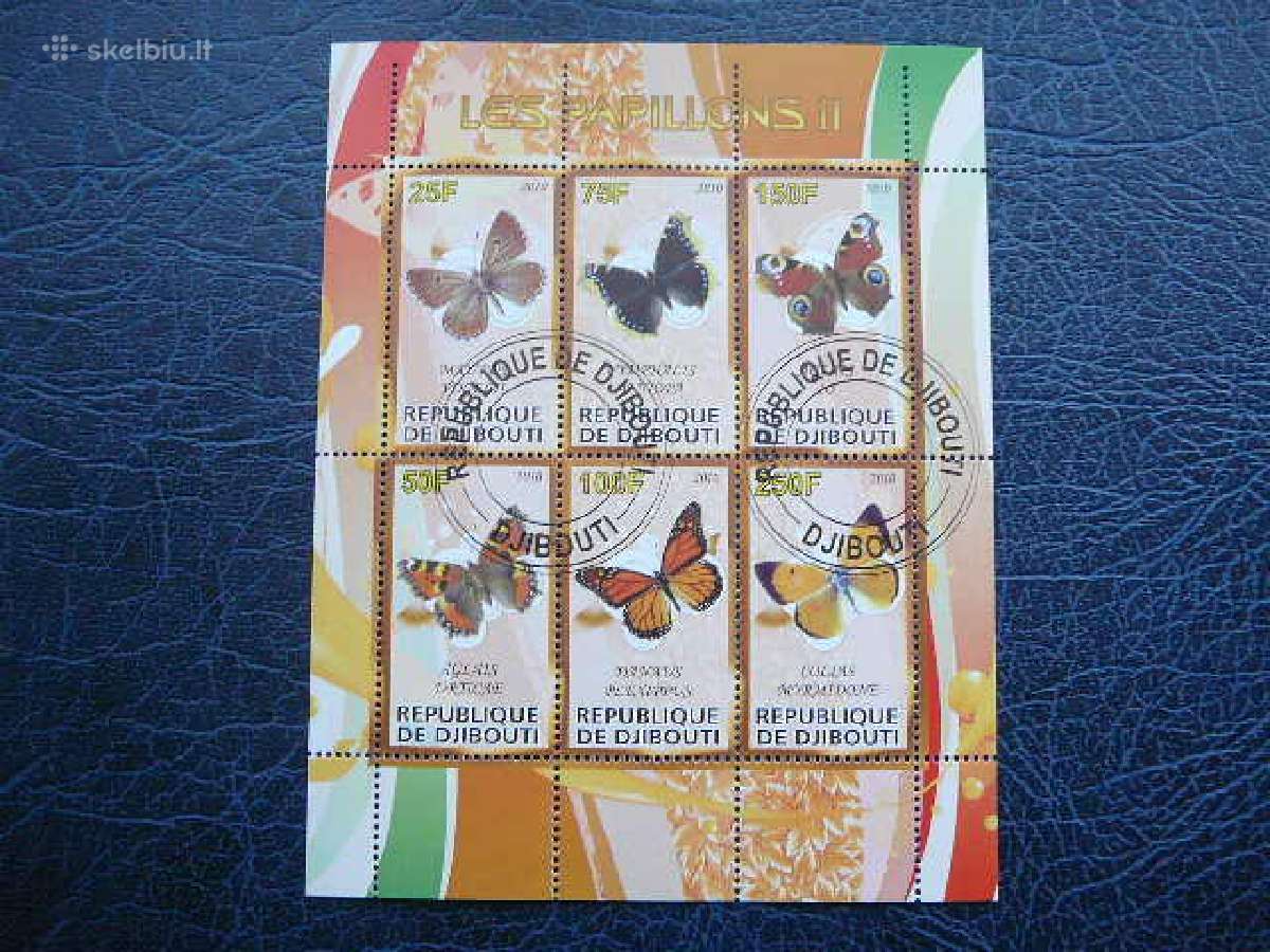 Drugeliai Dzibutis 2010 antsp. s788