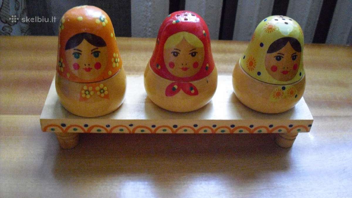 Medinis prieskonių rinkinys Matrioškos, 9 eur.