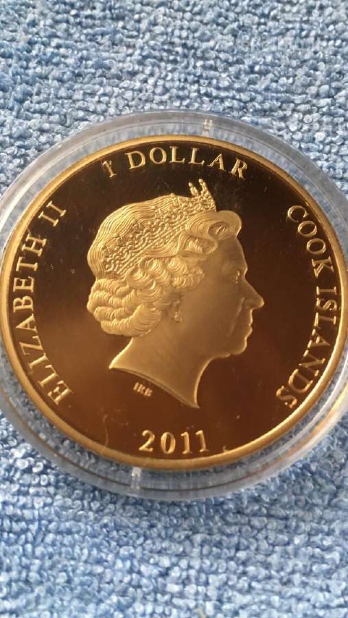 Moneta Cook isl. 2011m. 1 dollar, cu-ni - nuotraukos Nr. 2