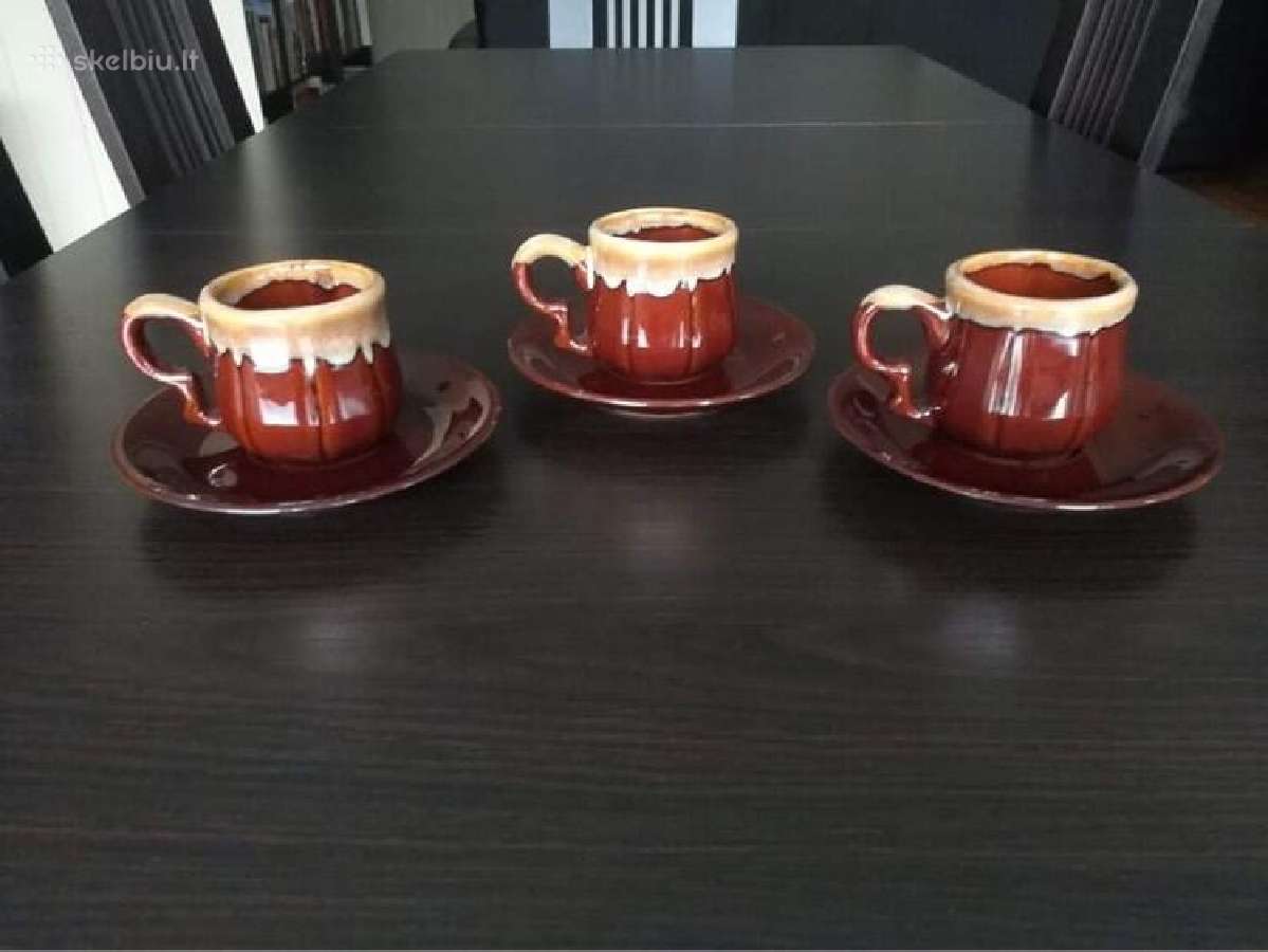 Koliniai puodeliai kavai arbatai