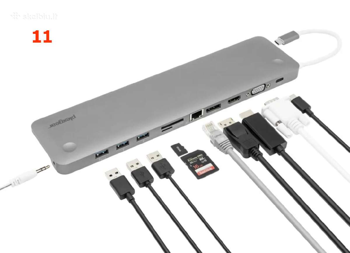 MacBook Pro, iPad Hub, Type-c HD-4k, Hdmi Nauji - nuotraukos Nr. 23