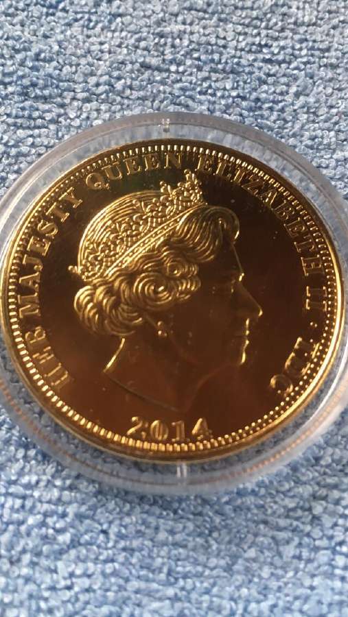 Moneta Tdc 2014m. 1 krona, cu-ni - nuotraukos Nr. 2