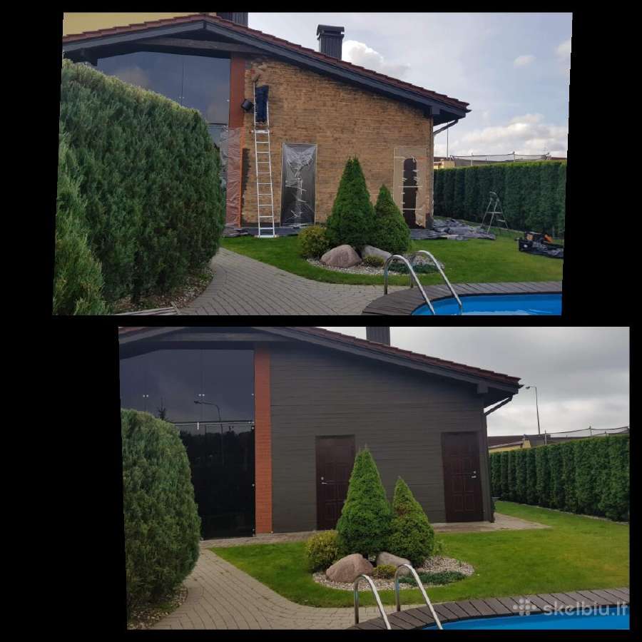 Fasadų dažymas visoje Lietuvoje. Dažymo darbai. - nuotraukos Nr. 31