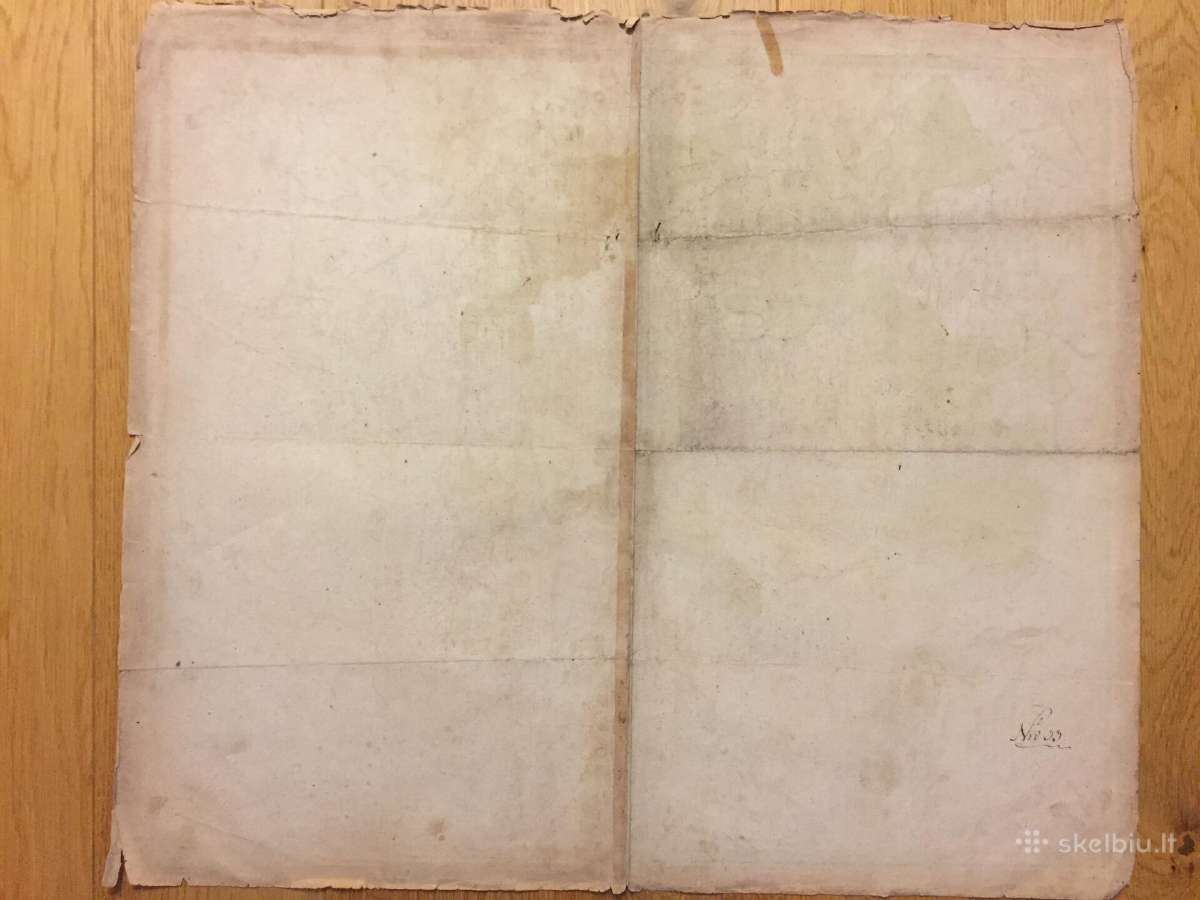 Antikvarinis Vokietijos žemėlapis 1761 metų - nuotraukos Nr. 7