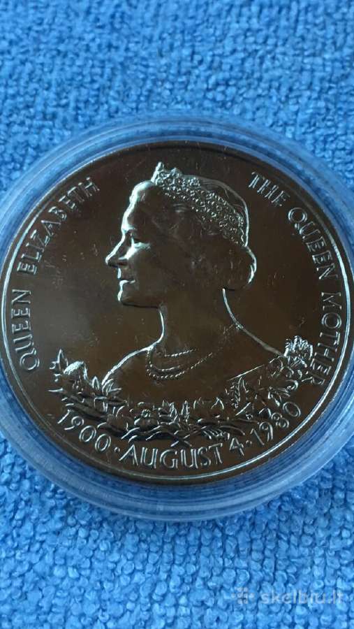 Moneta Guernsey 1980m. 25 pensai, cu-ni