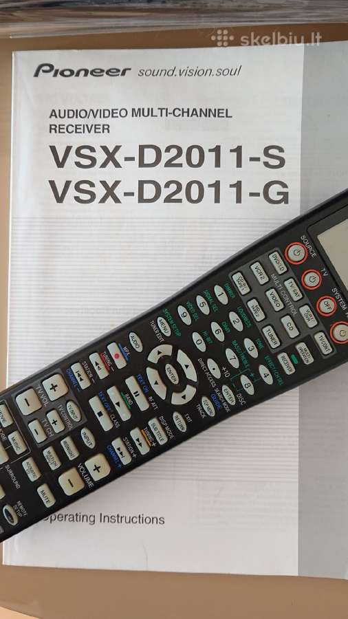 Pioneer receiver Vsx-d2011 - nuotraukos Nr. 6