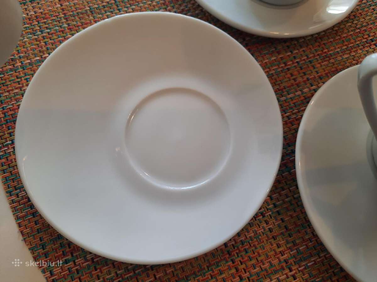 Porcelianiniai puodeliai 4 vnt kavai Espresso - nuotraukos Nr. 3