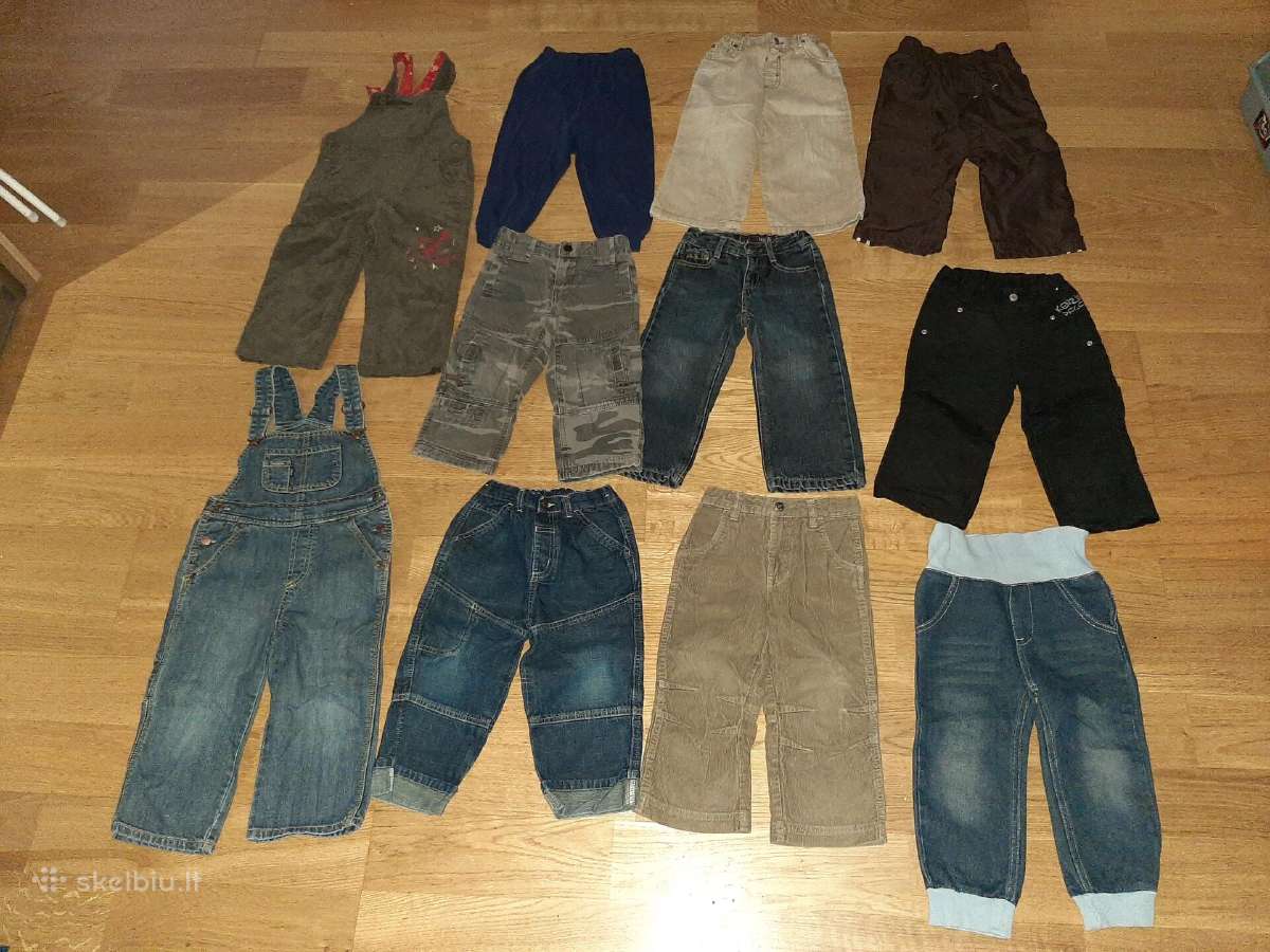 Tvarkingos Kelnės 86-92 dydis 11 vnt. už 36 Eur