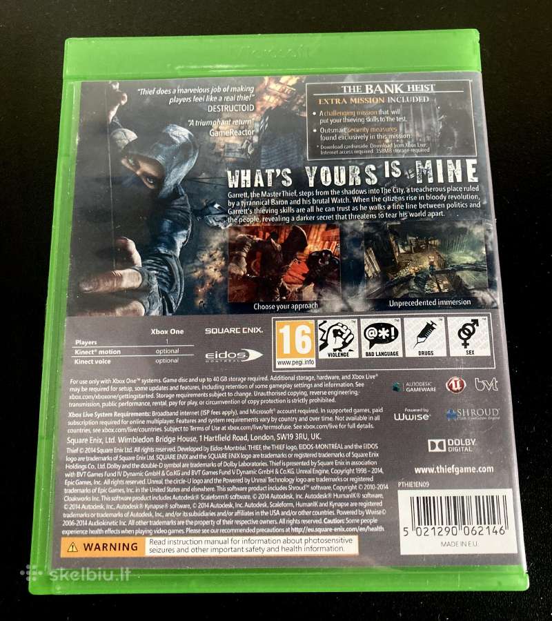 Thief (Xbox One) - nuotraukos Nr. 2