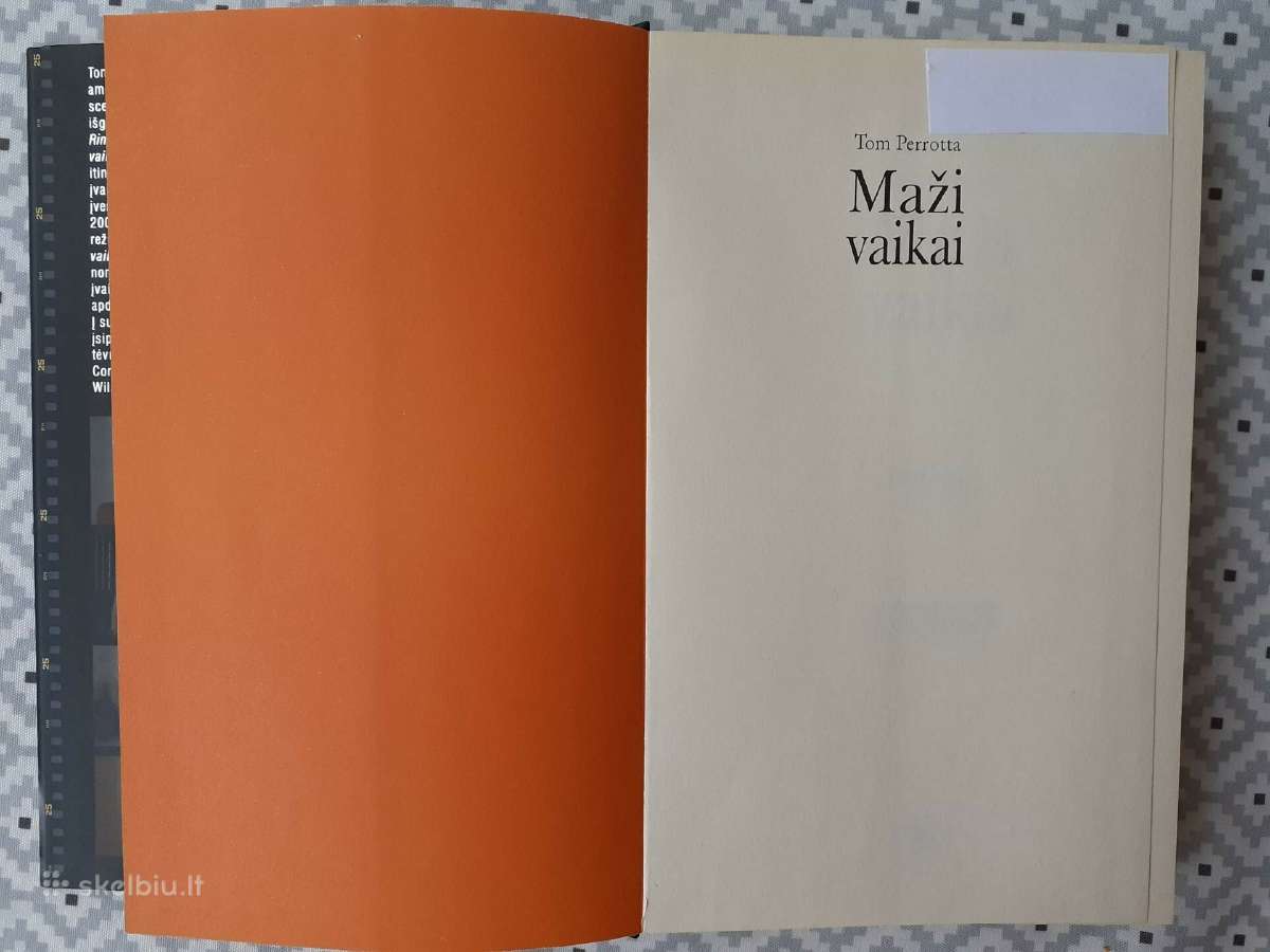 Skaityta knyga T. Perrota "Maži vaikai" - nuotraukos Nr. 3
