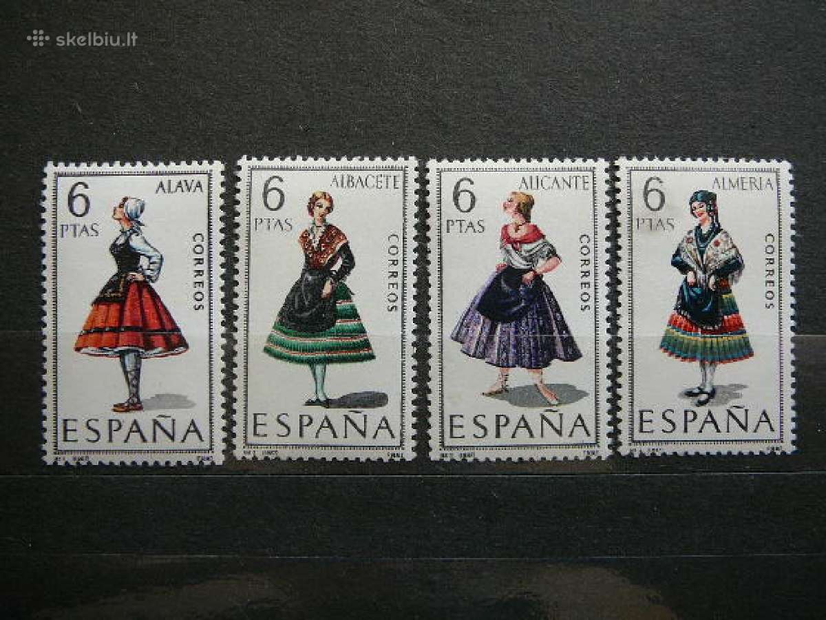 Nacionaliniai kostiumai Ispanija Mnh sp1/4