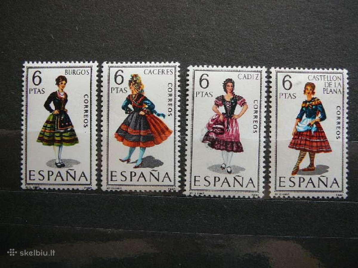 Nacionaliniai kostiumai Ispanija Mnh sp9/2