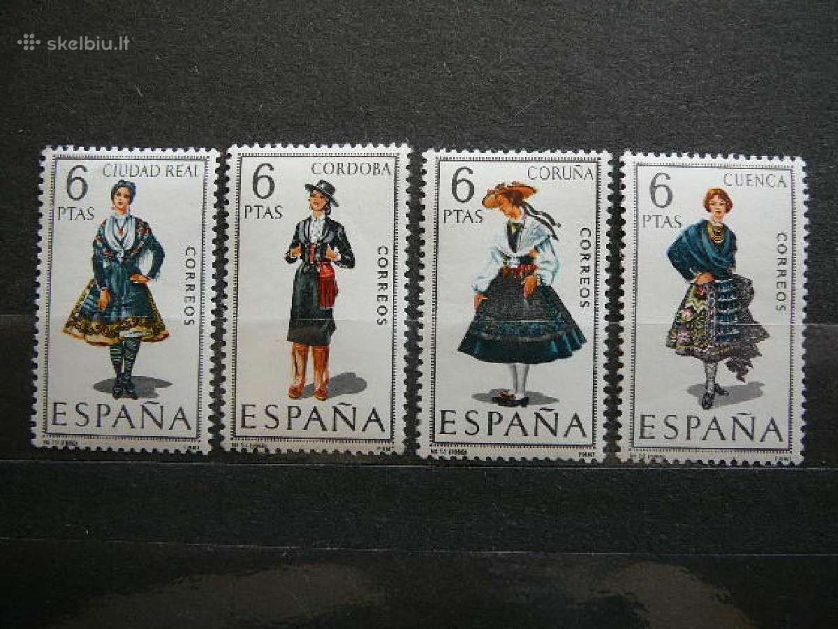 Nacionaliniai kostiumai Ispanija Mnh sp13/6