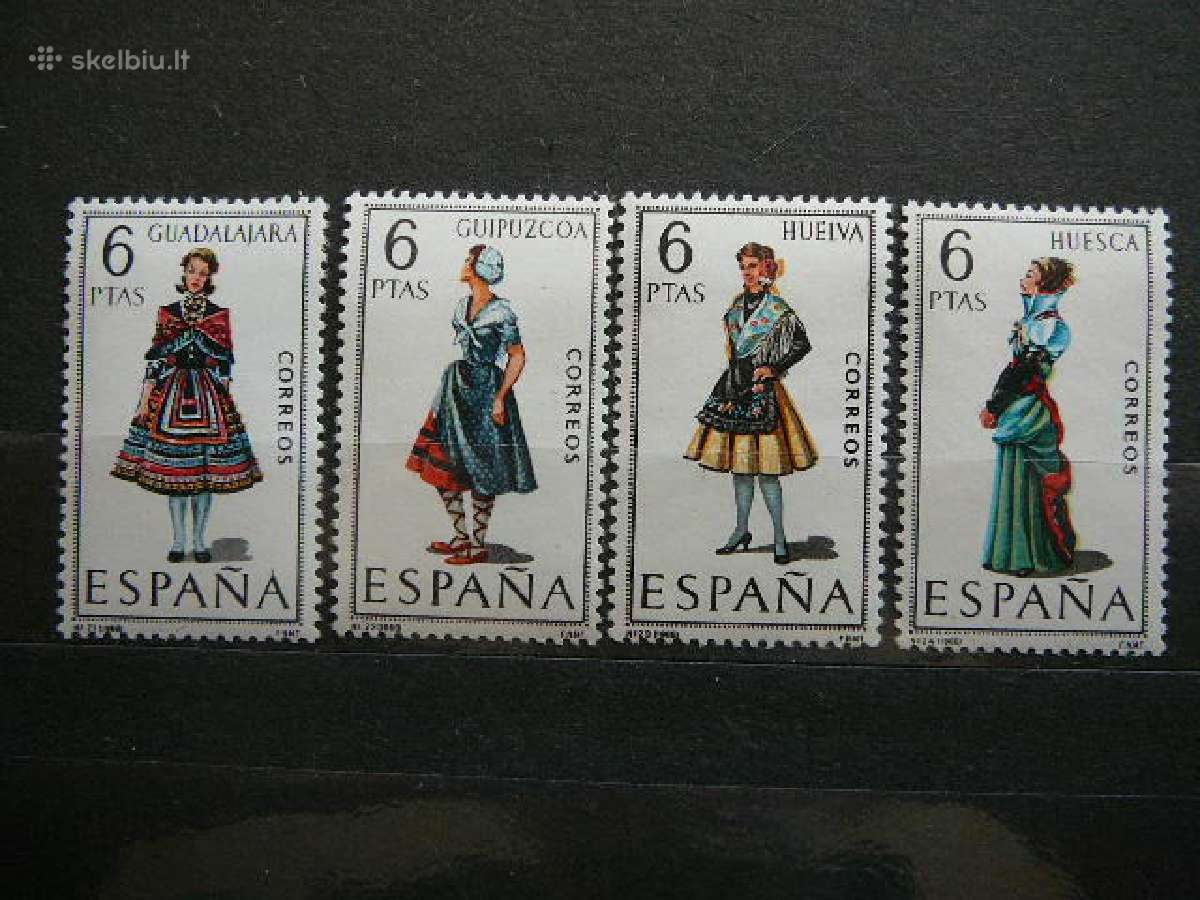 Nacionaliniai kostiumai Ispanija Mnh sp21/4