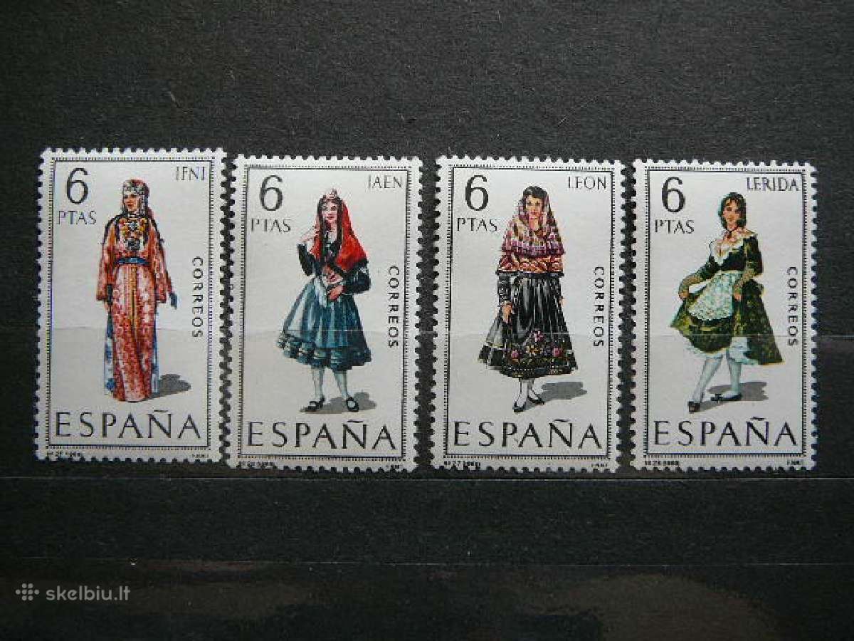 Nacionaliniai kostiumai Ispanija Mnh sp25/8