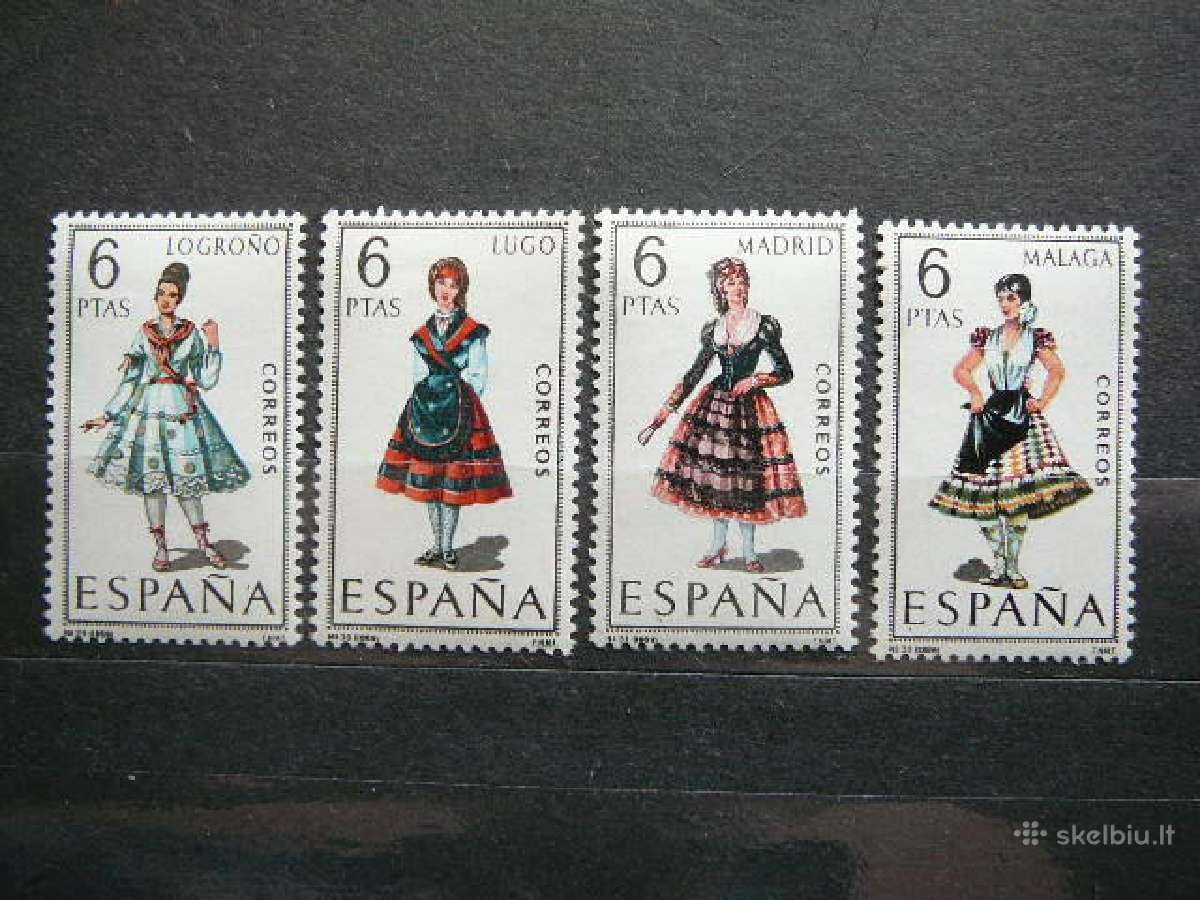 Nacionaliniai kostiumai Ispanija Mnh sp29/2