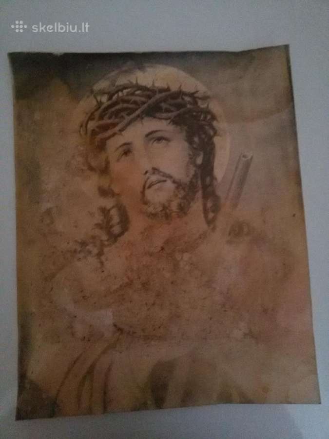 Labai senas,antikvarinis,religinis paveikslas