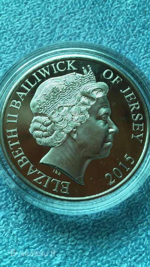 Moneta Jersey 2015m. 5 svarai, proof, cu-ni - nuotraukos Nr. 2