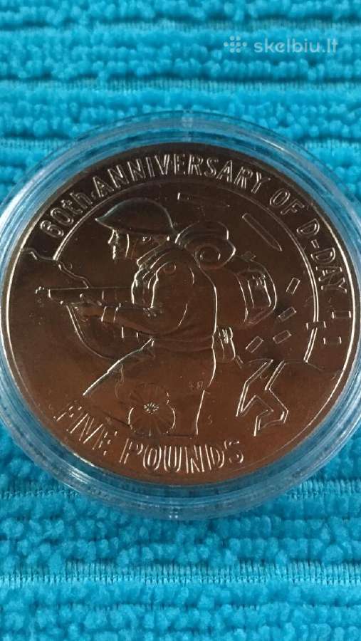 Moneta Guernsey 2004m. 5 svarai, cu-ni