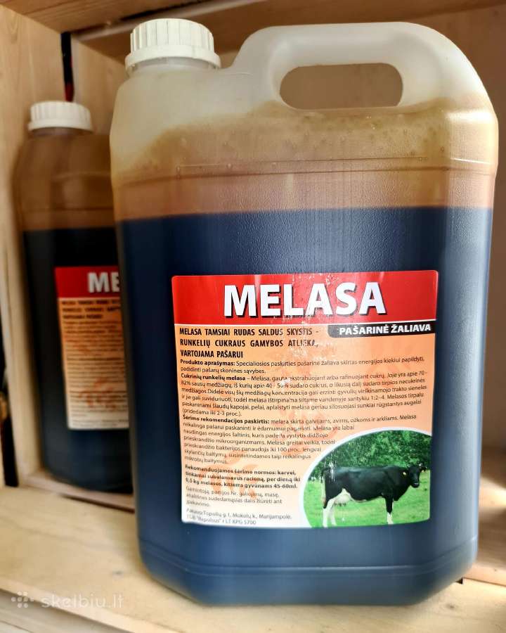 Cukrinių runkelių melasa – 5 ltr, Puiki Kaina!