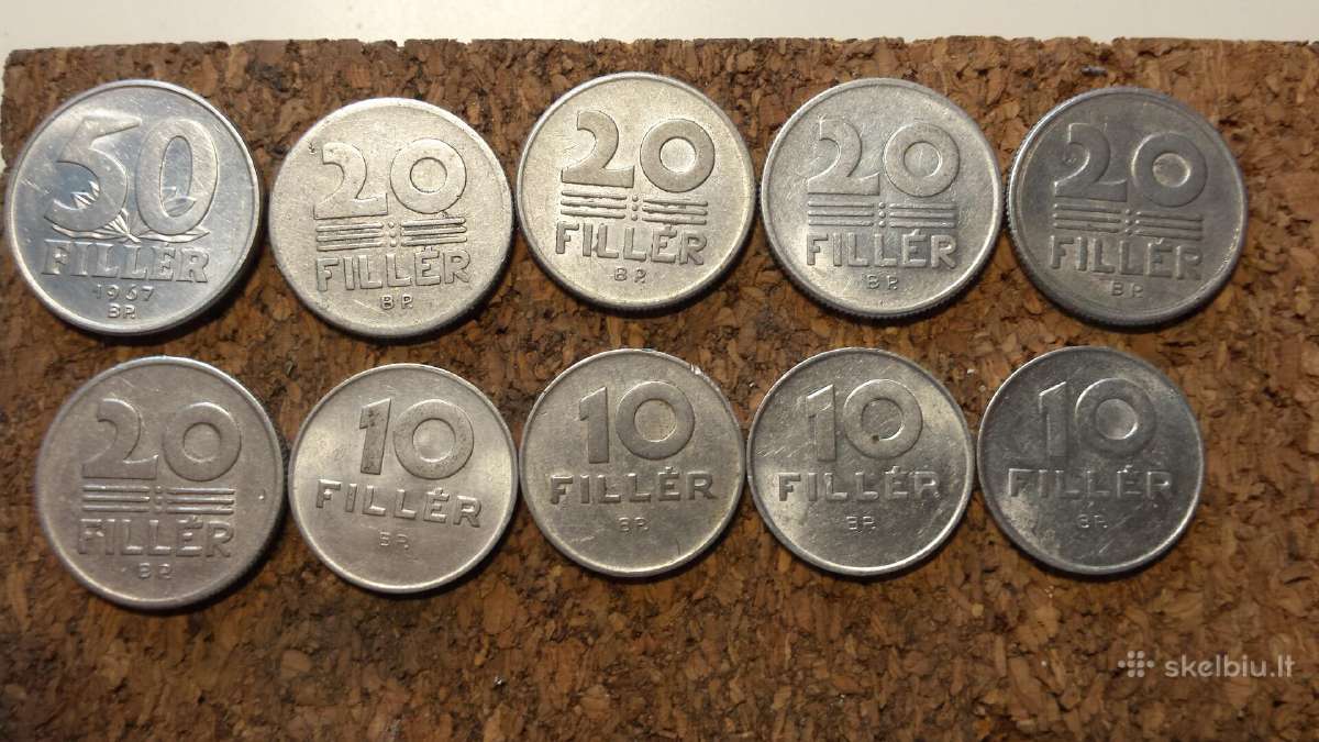 10,20,50 Filler.1967-89 m.