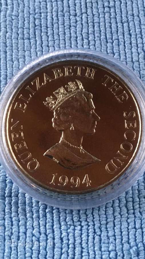 Moneta Alderney 1994m. 2 svarai, cu-ni - nuotraukos Nr. 2