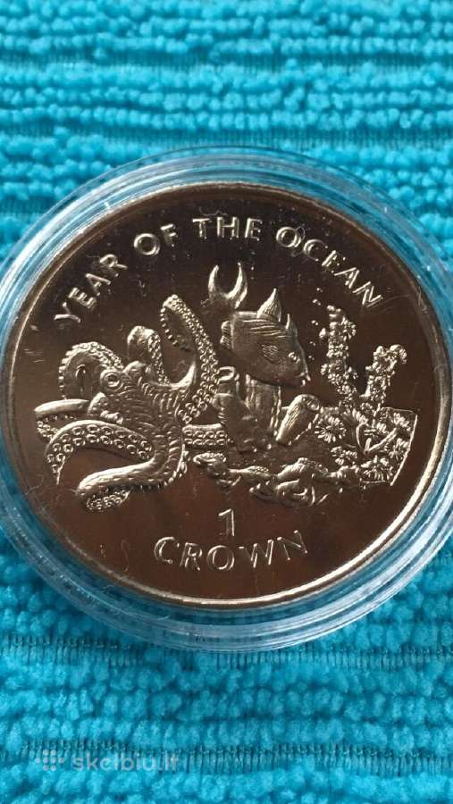 Moneta Gibraltar 1998m, 1 krona, cu-ni
