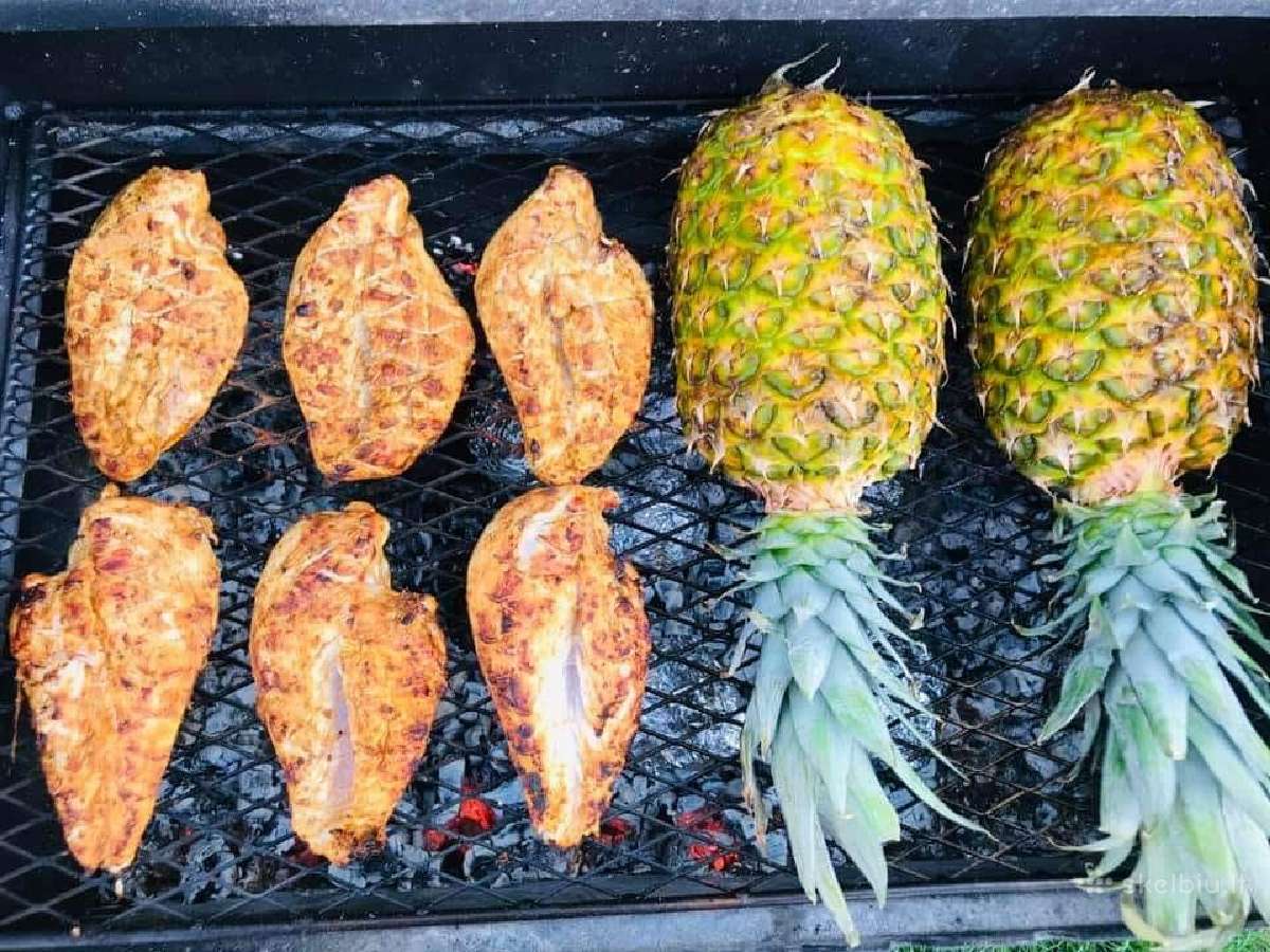 Kepsninė malkinis grilis Silver Grill su ratukais - nuotraukos Nr. 12