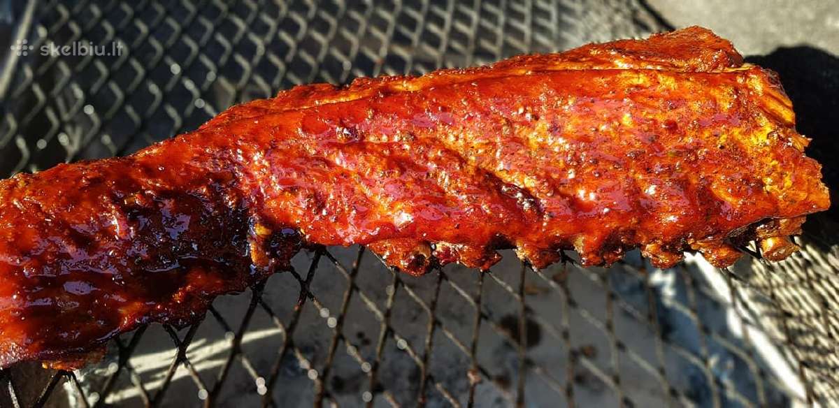 Kepsninė malkinis grilis Silver Grill su ratukais - nuotraukos Nr. 15