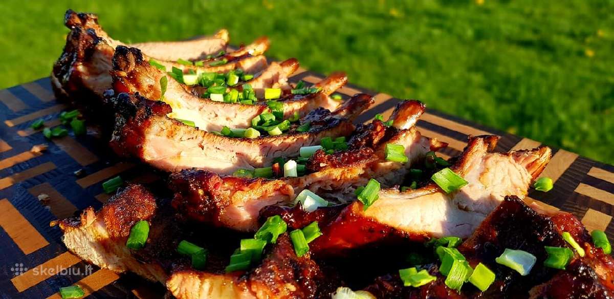 Kepsninė malkinis grilis Silver Grill su ratukais - nuotraukos Nr. 16