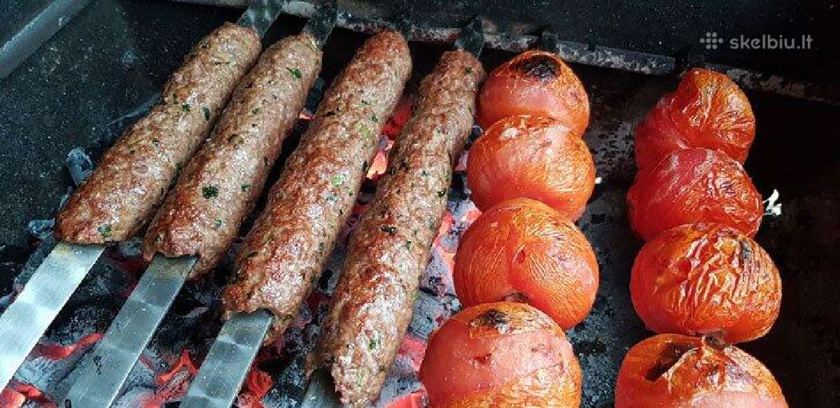 Kepsninė malkinis grilis Silver Grill su ratukais - nuotraukos Nr. 13