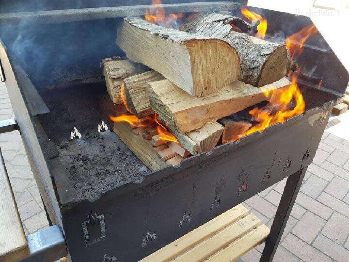 Kepsninė kūrenama malkomis-anglimis Silver Grill - nuotraukos Nr. 5