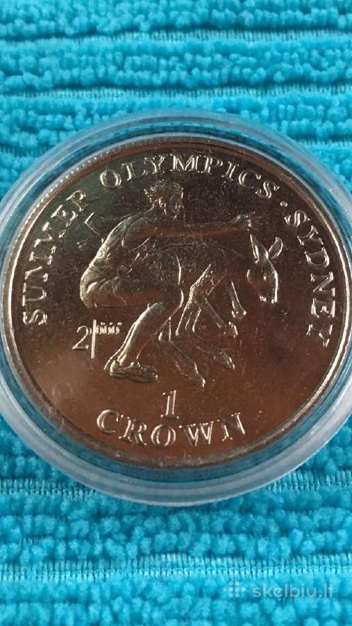 Moneta, Gibraltar, 2000m. 1 krona, cu-ni