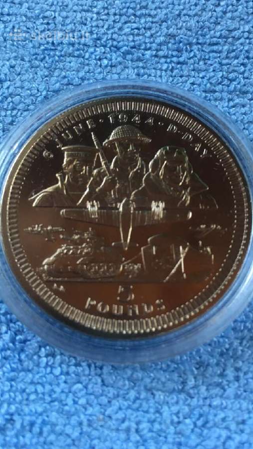 Moneta Gibraltar 1994m. 5 svarai, virenium