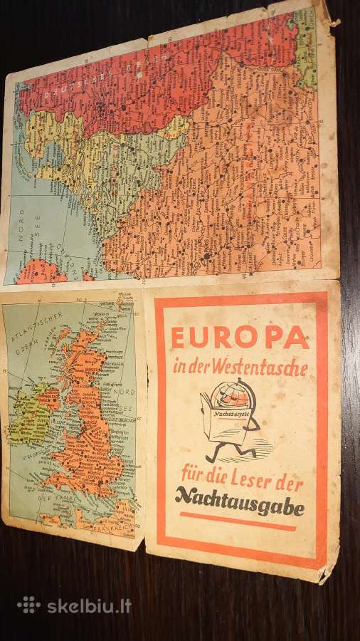 Senas Europos žemėlapis - nuotraukos Nr. 4
