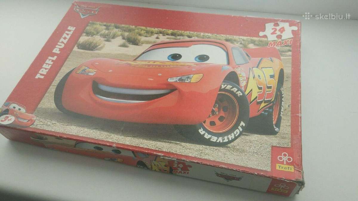 Puzzle delionė The Cars Ratai 24vnt.
