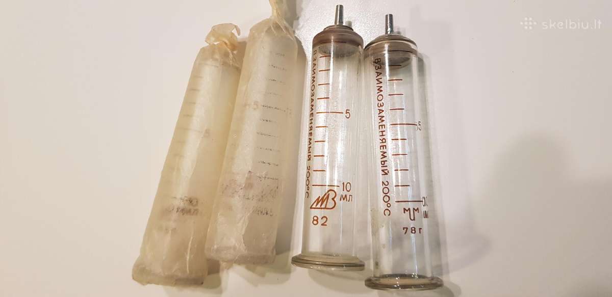 Senoviniai medicininiai švirkštai ir jų dalys - nuotraukos Nr. 2