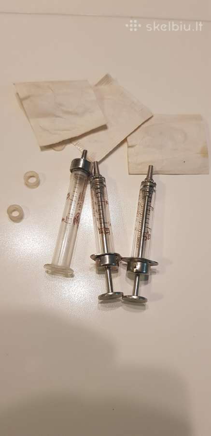 Senoviniai medicininiai švirkštai ir jų dalys - nuotraukos Nr. 6