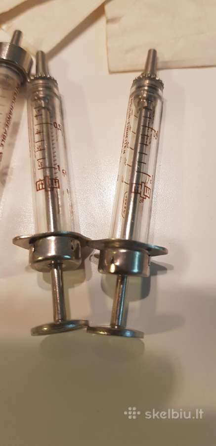 Senoviniai medicininiai švirkštai ir jų dalys - nuotraukos Nr. 7