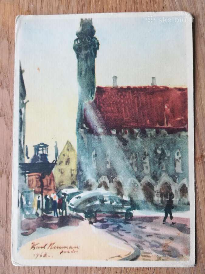 Senoviniai atvirukai iš Estijos(1961 m., 3 vnt.) - nuotraukos Nr. 3