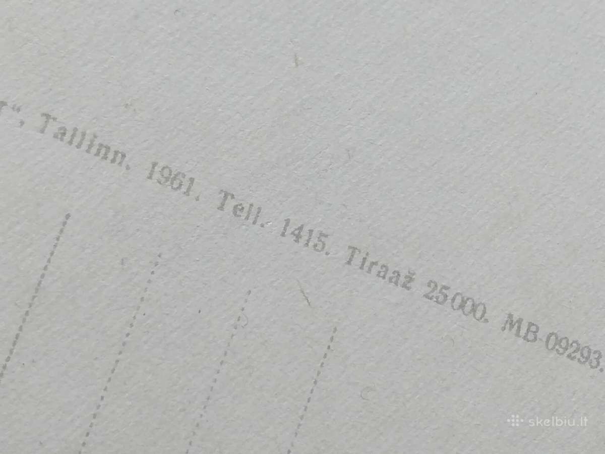 Senoviniai atvirukai iš Estijos(1961 m., 3 vnt.) - nuotraukos Nr. 5