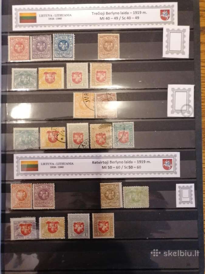 Užrašai Memelio pašto ženklų kolekcijai - nuotraukos Nr. 5