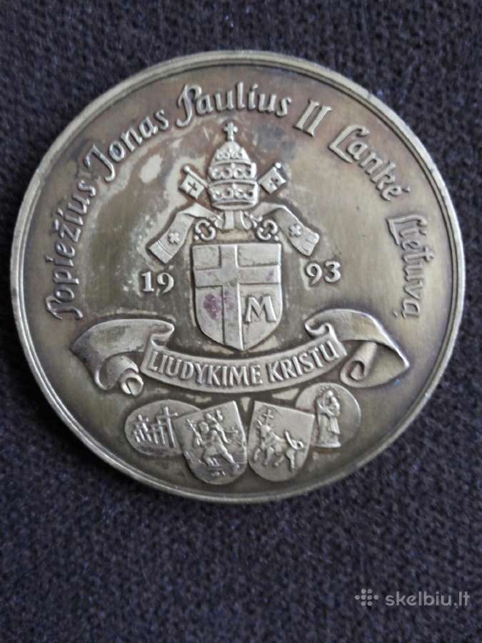 Stalo medalis Pop. Jonas Paulius II - nuotraukos Nr. 2