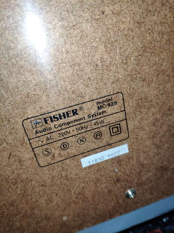 Fisher Mc- 929 . Kasetė. Plokštelė.CD - nuotraukos Nr. 9