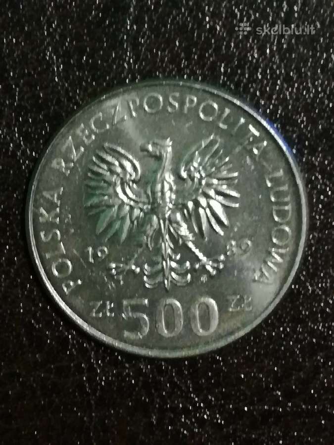 500 zlotų 1989 m. - nuotraukos Nr. 2